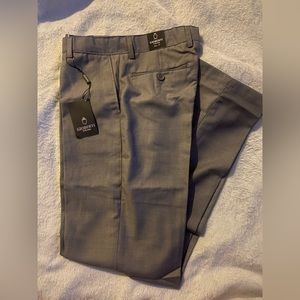 Gioberti Boys Grey Flat Front Dress Pants